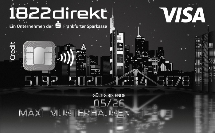 Anleitung So beantragen Sie die 1822 Direkt Visa Gold Kreditkarte